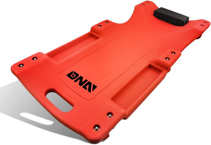DNA MOTORING 40 Inch Mechanic Creeper, Blow Molded Low Profile Rolling Garage