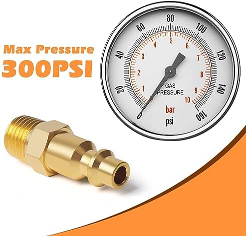 industrial air coupling,1/4" npt plug and air hose shown in use