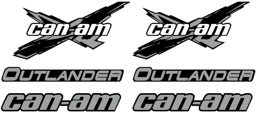 For BRP CAN-AM Decal Sticker Kit pvc stickers (gray)
