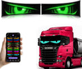 2Pcs LED Eyes for Truck Windshield | Devil Eyes Light for Cars | Flexible Scrolling Programmable LED Signs | Can Edit Text/Graffiti/Animations