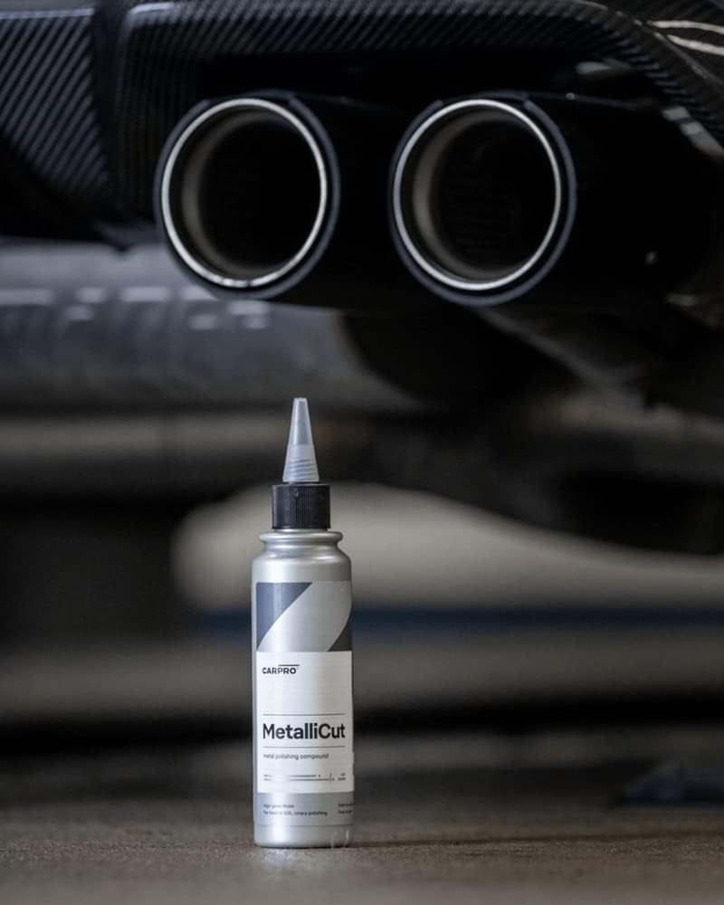 CARPRO Metallicut Metal Polish & Cleaner for Metal, Stainless Steel, Aluminum - Chrome Polish Exhaust Tips, Wheels, Bumpers & Trim - Diamond Powders that Finish to an Extreme Gloss - 150mL (5oz)