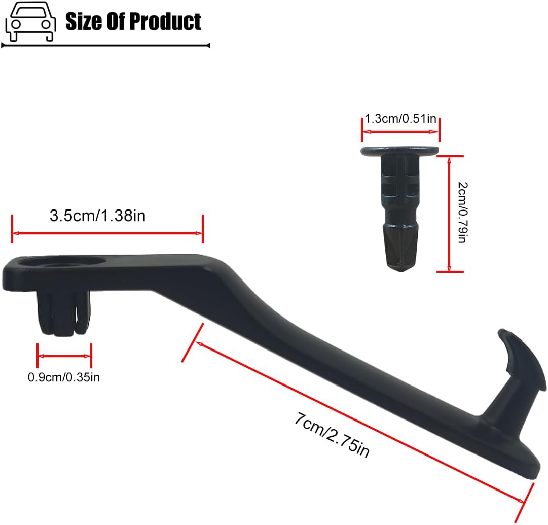 Front Floor Carpet Hook Compatible with Toyota ‎FJ Cruiser | Fit for Toyota ‎FJ Cruiser 2007 2008 2009 2010 Year, for 58521-35050 Floor Mat Clips