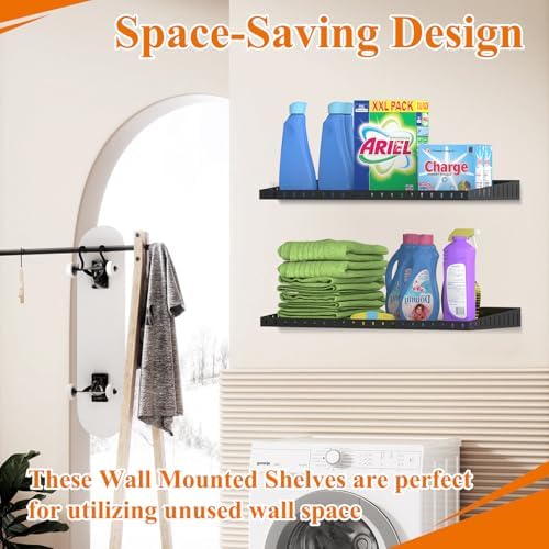 24 inch garage wall shelves, heavy duty wall, package contents