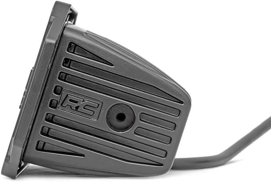 rough country 2" black series square led cube, side view