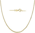 everyday elegance 10k gold box chain necklace for, main product view