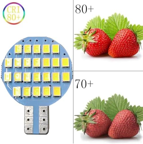 GRV 10x T10 DC12V 2 Watt LED Light Bulb 921 194 192 C921 24-2835 SMD Super Bright Lamp Replacement Bulbs,RV Camper Light Bulb,Marine,Boat Ceiling Dome Interior Lights, Cool White(2nd Generation)