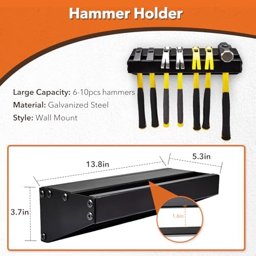 wall mount tool organizer set,include screwdriver organizer,9mm-24mm wrench showing dimensions