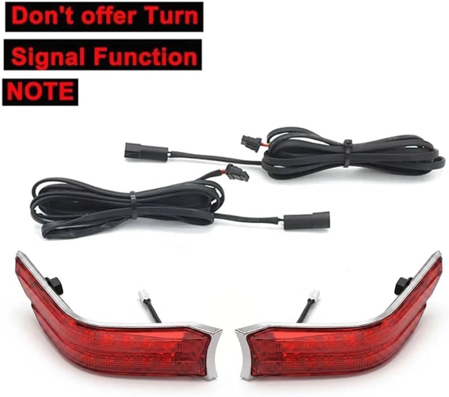 LED Fog Light Side Auxiliary Decorative Cowl Lights Ultra-Bright Seamless Sequential Turn Signal Lamps For Honda Goldwing 1800 GL1800 2018-2025 Motorcycle Accessories(Smoke Grey Lens)