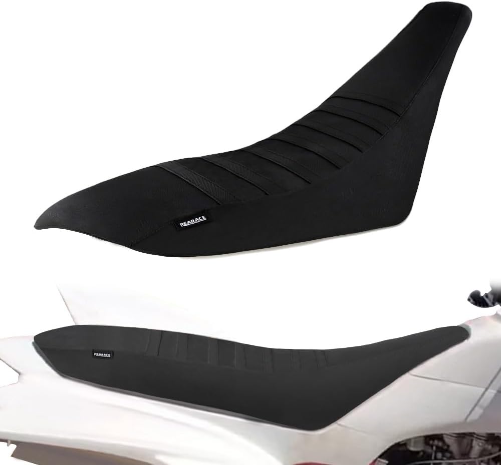 Non-Slip Seat Cover Waterproof Leather Striped Grip Gripper Seat Cushion Cover Fit for YFZ 450 2004-2013