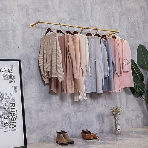 industrial pipe wall mounted clothes hanging shelves system,metal showing dimensions