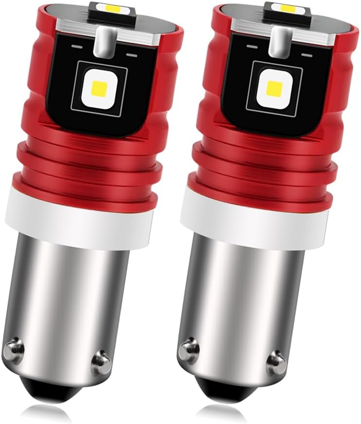 Ruiandsion BAY9S LED Bulbs 2-Pack, Super Bright 6000K White, Fits H21W 64136 12356, 10-30V Non-Polarity for Dome Light, Door, Trunk & Glove Box Lights