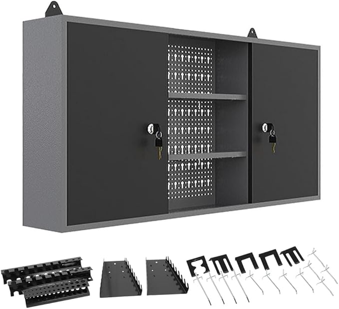JZD Steel Wall Mount Storage Cabinet System