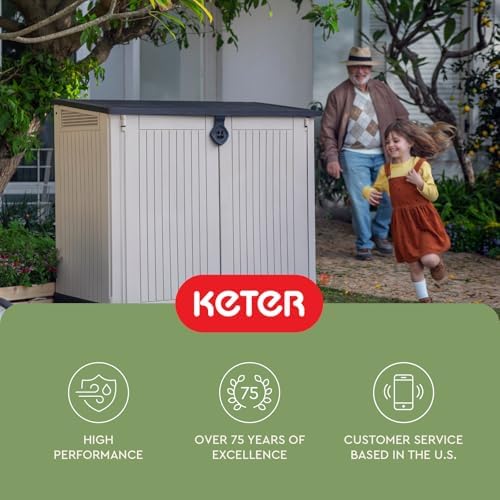 keter store-it-out midi outdoor resin storage shed –, view 16