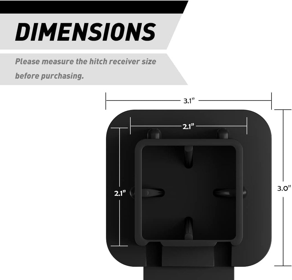 Trailer Hitch Cover 2 Inch Paw Prints Tow Trailer Hitch Cover Plug Insert Receiver Tube Cover with Bracket Fits for Jeep Dodge Ram Porsche Mercedes Benz GMC N1ssan Toy0ta Chev Truck 1Pack