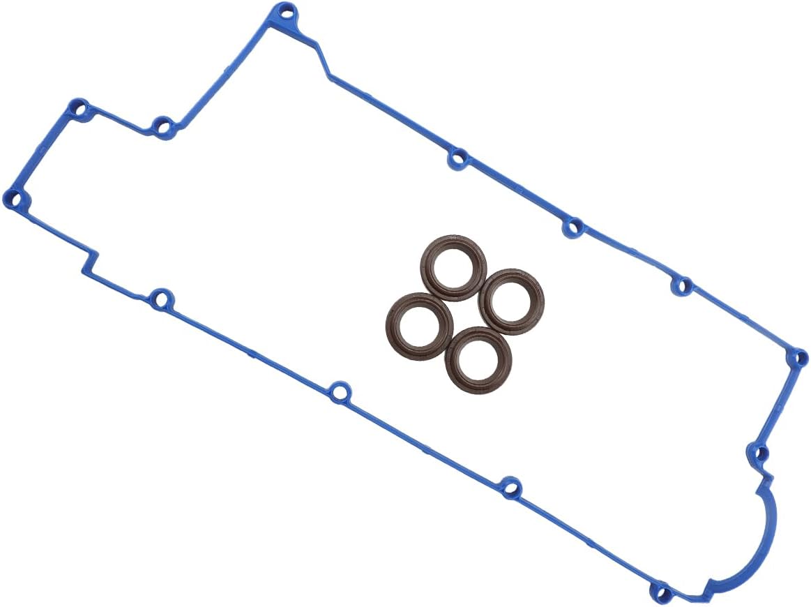 Valve Cover Gasket Set with Grommets for 19786, VS50572R, VS50344 | Compatible with Hyundai Elantra Compatible with Hyundai Tiburon 1996-2003 1.8L 2.0L L4 1796CC 1975CC Engine Code: VIN M