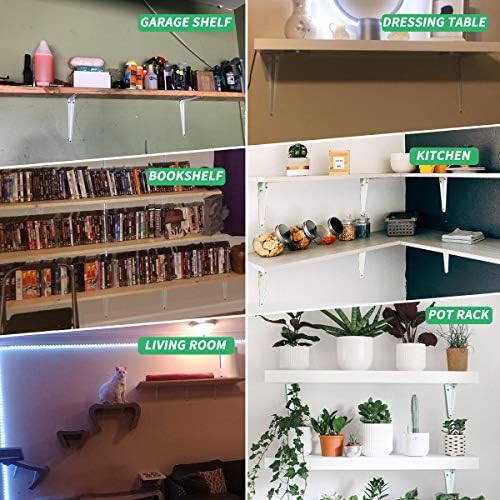 shelf brackets 10 inch heavy duty white l on a desk or shelf