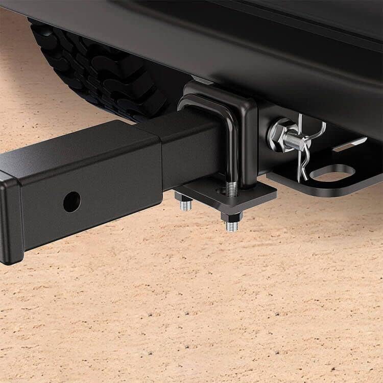 Hitch Tightener Anti-Rattle Clamp, Heavy Duty Steel Stabilizer for 1.25 and 2 inch Trailer Hitches, Anti-Rust Coating and Eliminating Rocking Instability