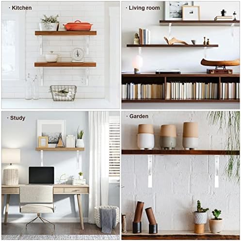sogal white shelf brackets 8 x 10 inch on a desk or shelf
