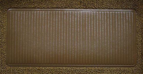 Replacement Auto Carpet Floor Liner - Molded Loop - fits 1961-1964 Ford F-100 Regular Cab with 6 (hi) Tunnel (Black)