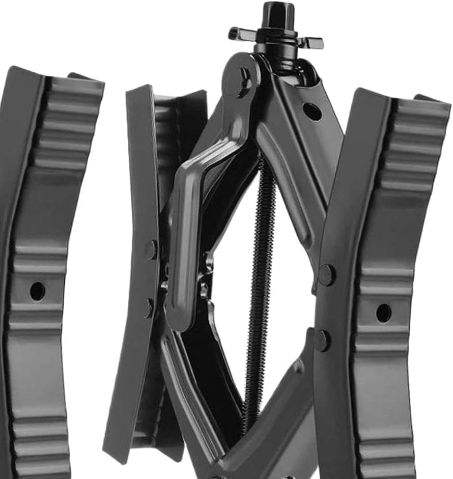 2 Pcs Camper Wheel Chock Stabilizers Scissor Steel Iron Trailers Scissor Lock Compatible with Trip Camping Trailers Picnic Backpacking BBQ