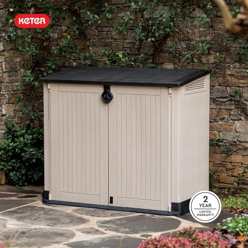 keter store-it-out midi outdoor resin storage shed –, view 11