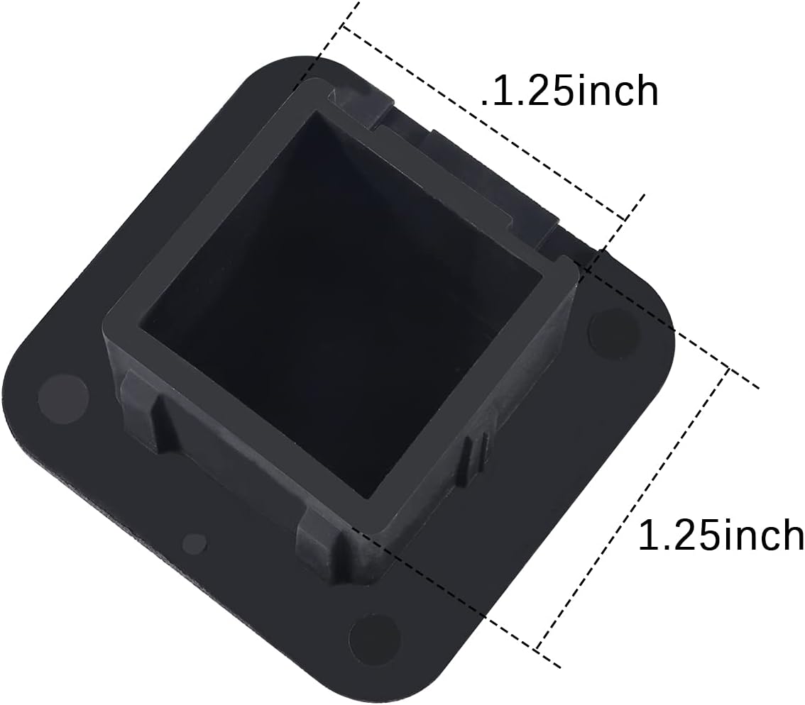 2 Pcs 1 1/4 Inch Hitch Cover Tube Cap 1.25" Universal Receiver Hitch Plug 1.25 inch Insert Hitch Receiver Cap Hitch Covers 1 1/4 Inch Trailer Hitch Receiver Covers