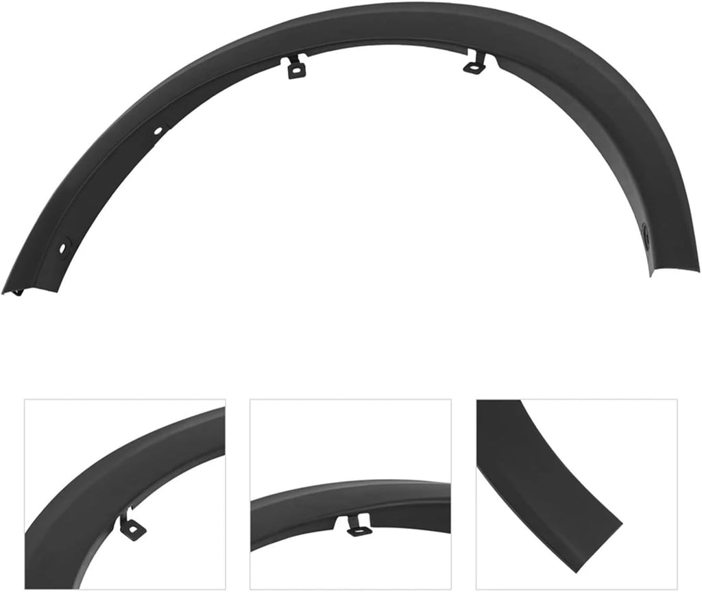 Front Left Fender Wheel Molding Trim Compatible with 2021-2024 Nissan Kicks Driver Side Front Wheel Arch Fender Wheel Arch Molding Trim 638115RY0A