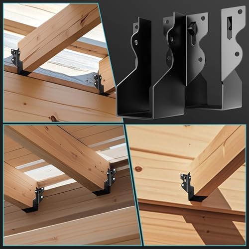 2x4 joist hangers black,18 gauge face mount joist showing dimensions