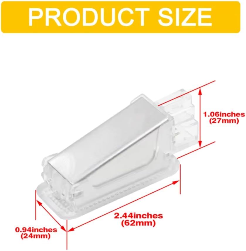 Car Trunk Light for Porsche 987 Boxster 987C Cayman 997/955/957 Carrera, 2pcs Door Courtesy Luggage Trunk Footwell Light