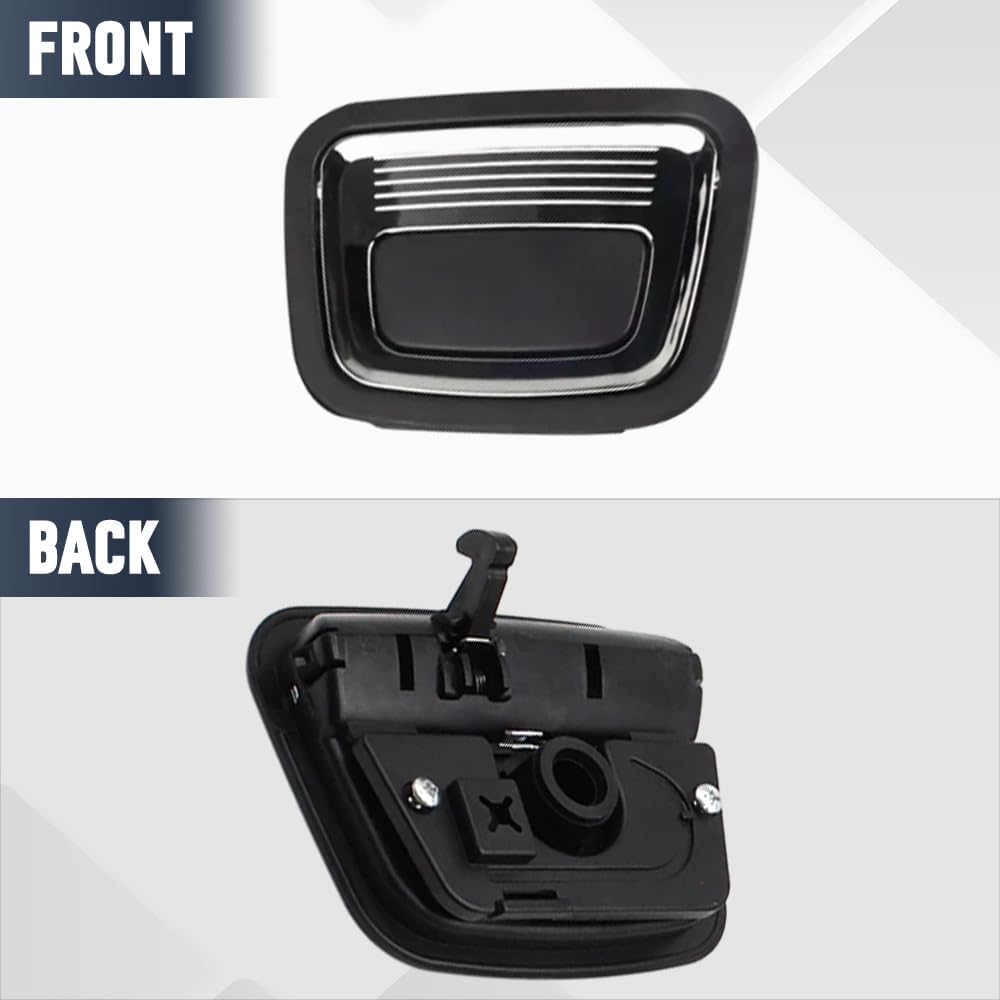 Riloer Car Rear Trunk Inside Floor Handle, Replacement Pull Handle, Replaces 0996800284 09968002849051, Compatible with Mercedes-Benz W176 2013-2018, Left & Right, 1 pc (Black and Chrome)