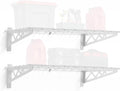 saferacks steel garage wall shelves 2-pk w/hooks, 500lb, main product view