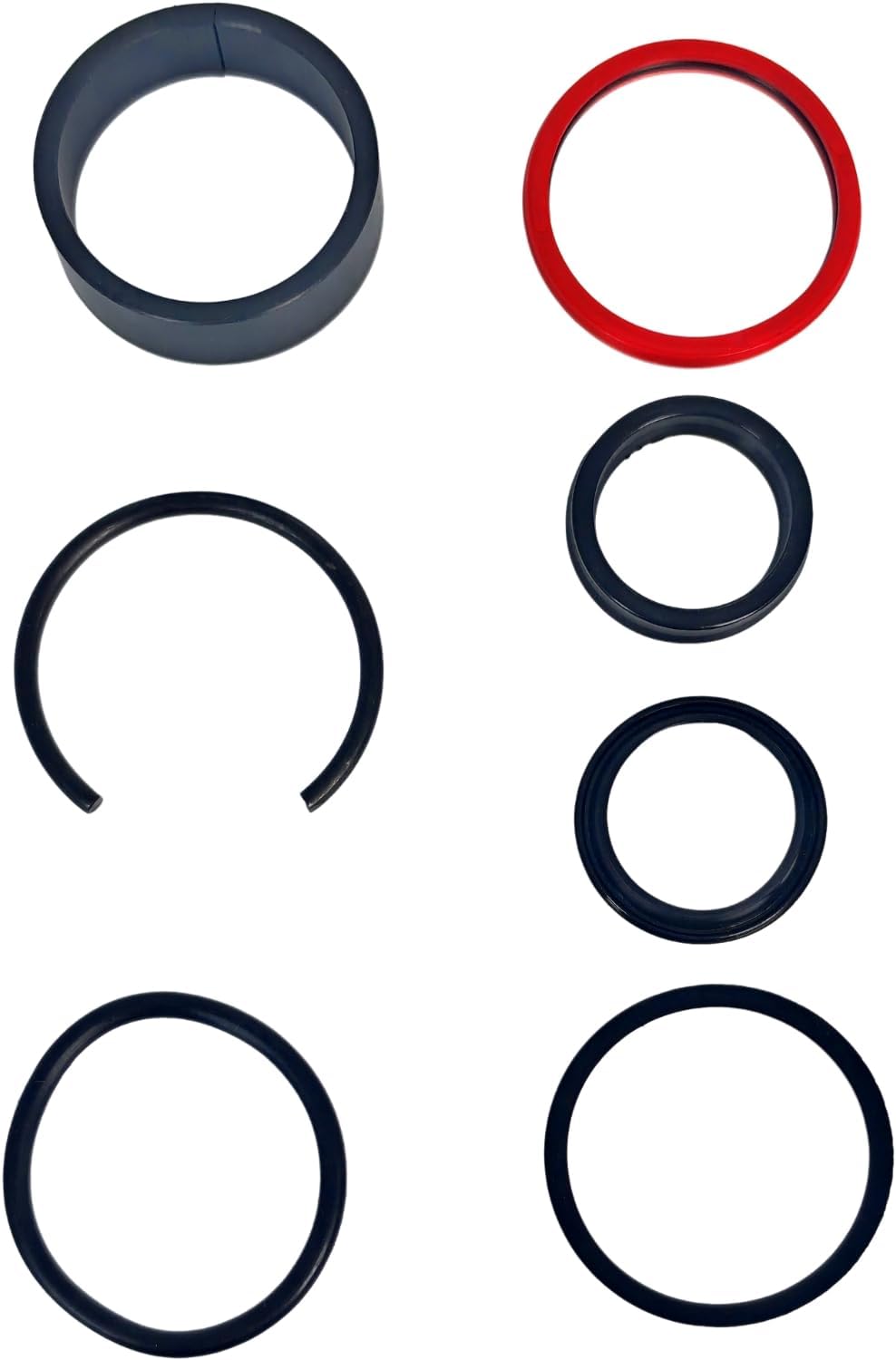 XYZIL 9616371 Bucket Cylinder Hydraulic Seal Kit Compatible with Ford New Holland Front End Loader 7106 7108 7308 Series with Cylinder Head 9600671 Tractor Cyl