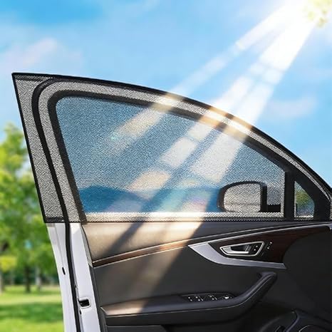 4PCS Car Window Screens for Subaru Outback 2021-2026 Breathable Mesh Sun Shade Fit Side Window Covers High Elastic Fabric Privacy Protection