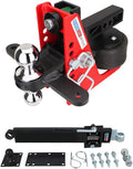 Shocker Sport Air Receiver Hitch & Sway Control Towing Kit, Fits 2" Hitch, Has Chrome Combo 2" & 2-5/16" Balls & 1 Sway Bar