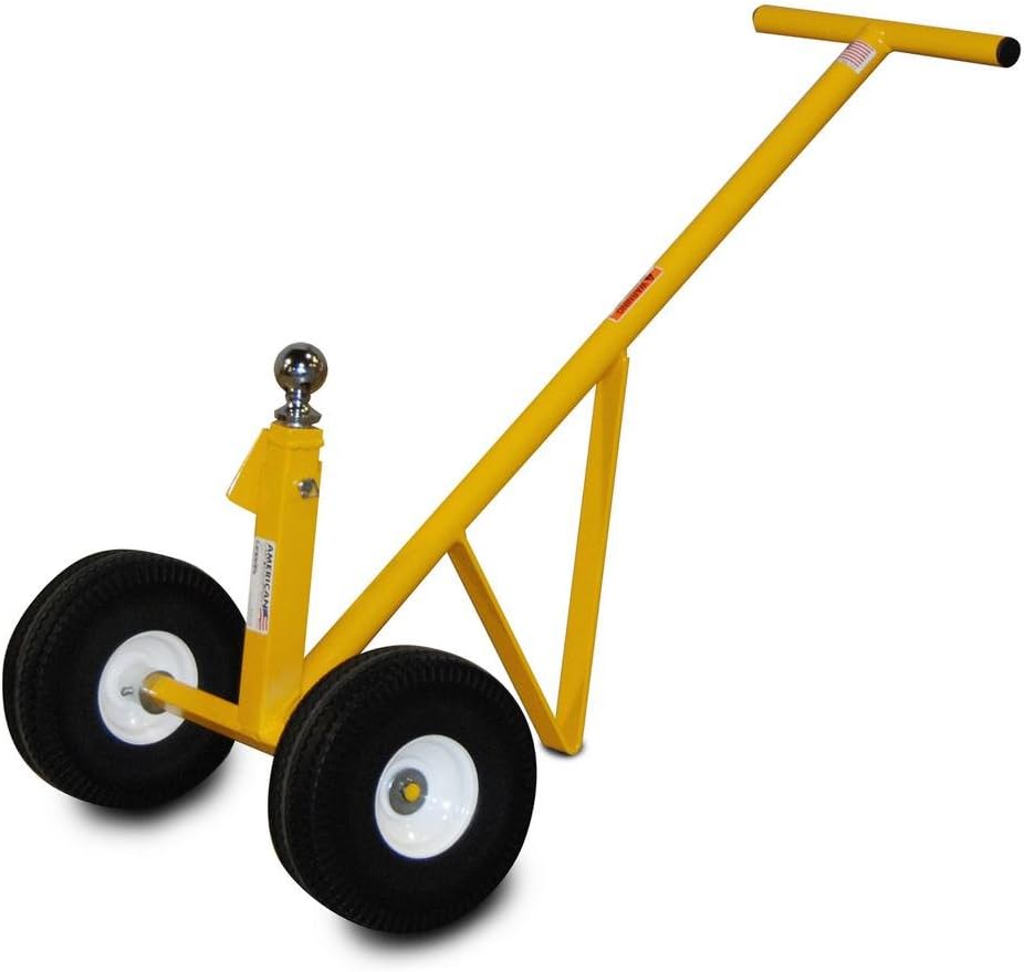 All-Terrain Trailer Dolly EQUIPMNT Mover with 500 lb Capacity, 10 inch Airless Wheels and 2" Ball