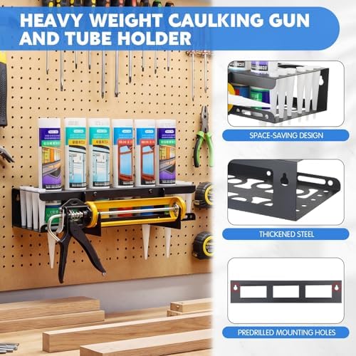 hicarer 1 pack caulking tube and gun holder, side view