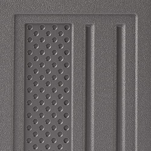 suncast 4 cu. ft wall mounted garage cabinet, front angle view