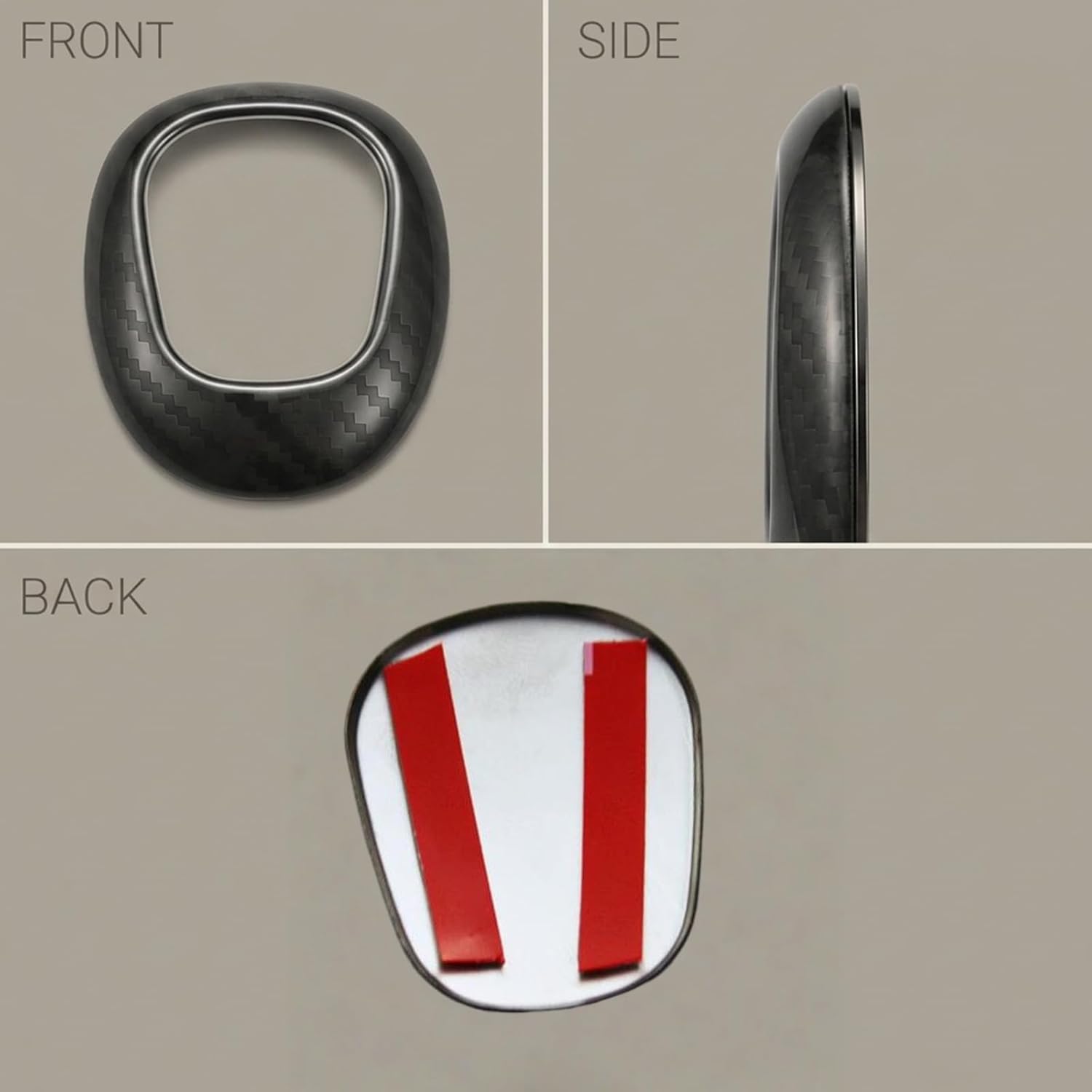 Stainless Steel Car Gear Shift Knob Cover Trim Compatible with Chevy Equinox 2018-2020 / Malibu XL 2016-2020 / Cruze 2017-2019, 2Pcs Shifter Panel Frame Decorative Cover for Car Interior Accessories