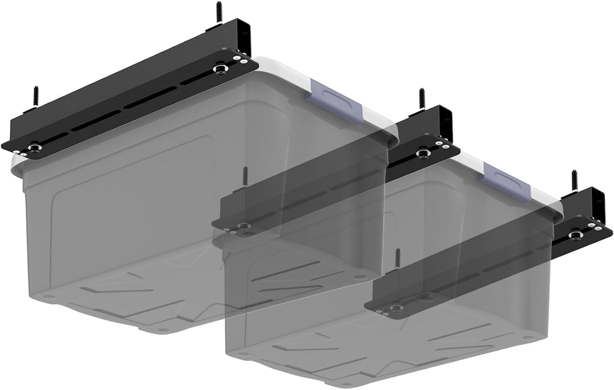 3 Pack Overhead Storage Bin Rack, Ceiling Racks