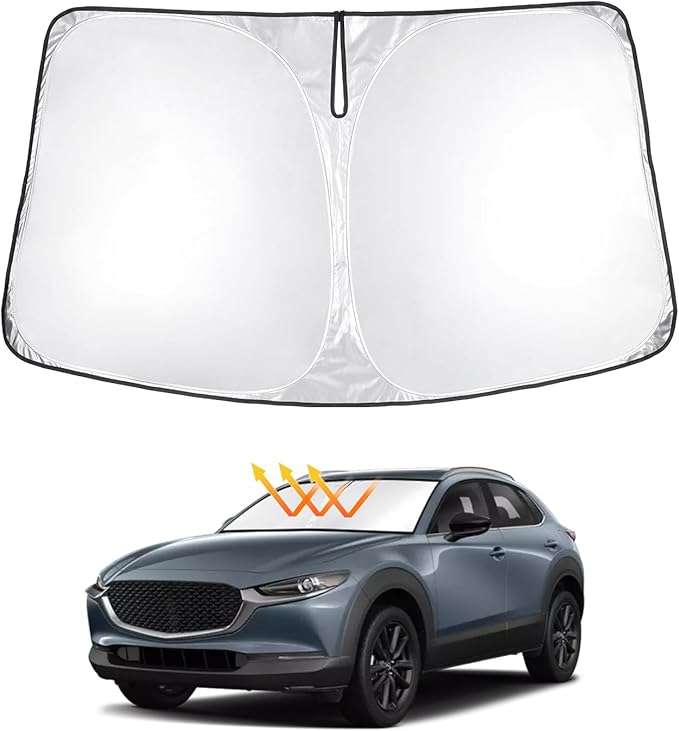 T TGBROS Windshield Sun Shade for Mazda CX-30 2020-2025 Front Window Sunshade by TTGBROS