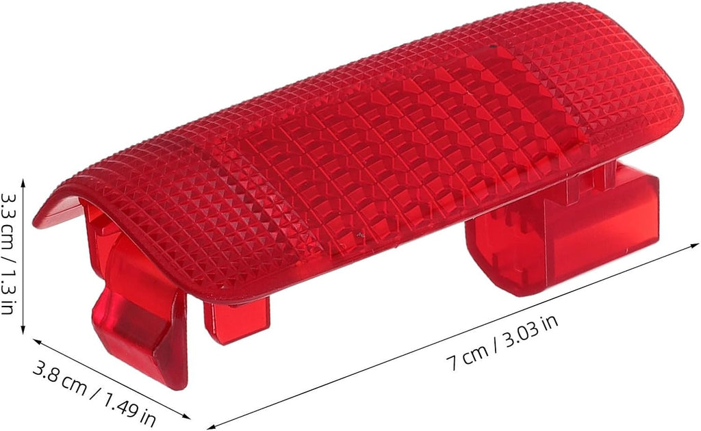 Red Plastic Car Door Light Cover with Aesthetic Design and Sturdy Installation for Mid-size Suv Vehicle Side Door Lamp for Enhanced Safety and Style