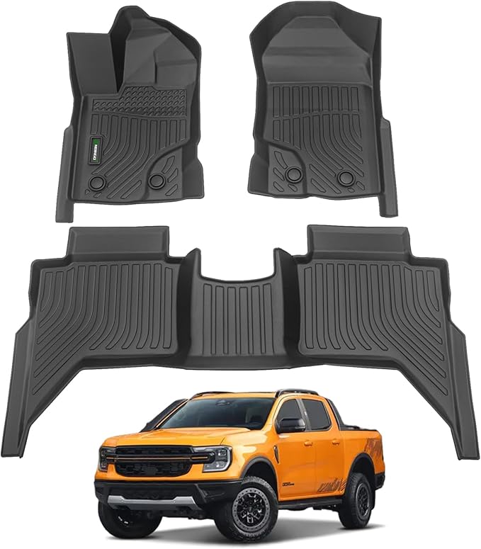 ANBINGO®-Car Mats Custom for Ford Ranger 2024-2019 All Weather for Ford Ranger by ANBINGO