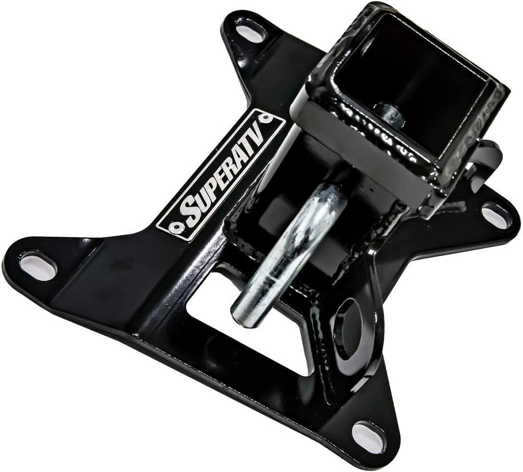 SuperATV 2" Rear Receiver Hitch for 2019+ Honda Talon 1000R/1000X /Includes Cotter Pin & Hitch Pin | 3/16” Heavy-Duty Steel | Tow up to 1500 Lbs.