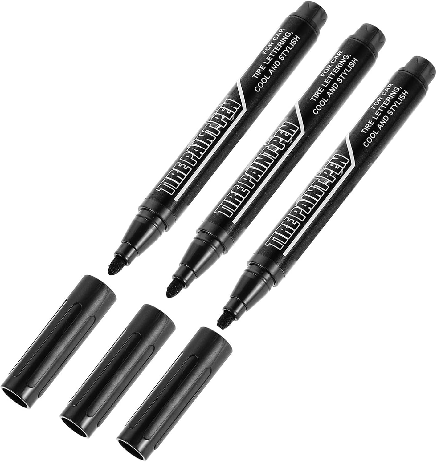 3pcs Tire Paint Marker Pens for Car Tires Easy to Use and Compact Design and Repair for Automotive Use