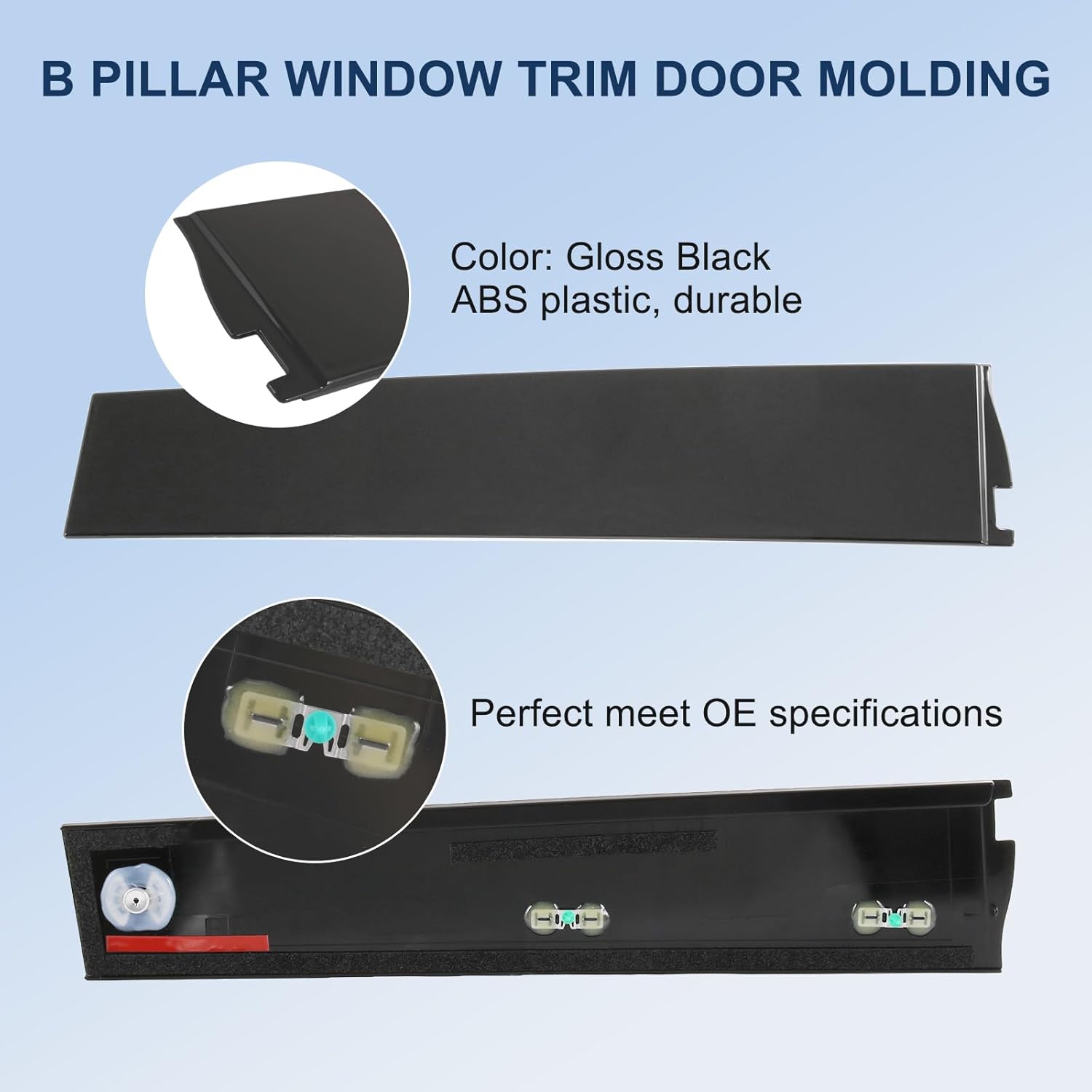 Outer B Pillar Door Window Trim Molding 926-242 Right Replacement for Cadillac Escalade ESV,Chevrolet Suburban,Chevy Tahoe,GMC Yukon XL,4-Door Sport Utility 2015-2020 926-241 (Passenger Side) 1 Pack