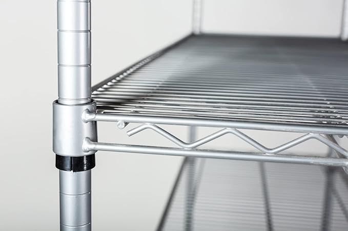 Omega 21" Deep x 24" Wide x 63" High 3 Tier Gray Starter Shelving Unit - Image 6