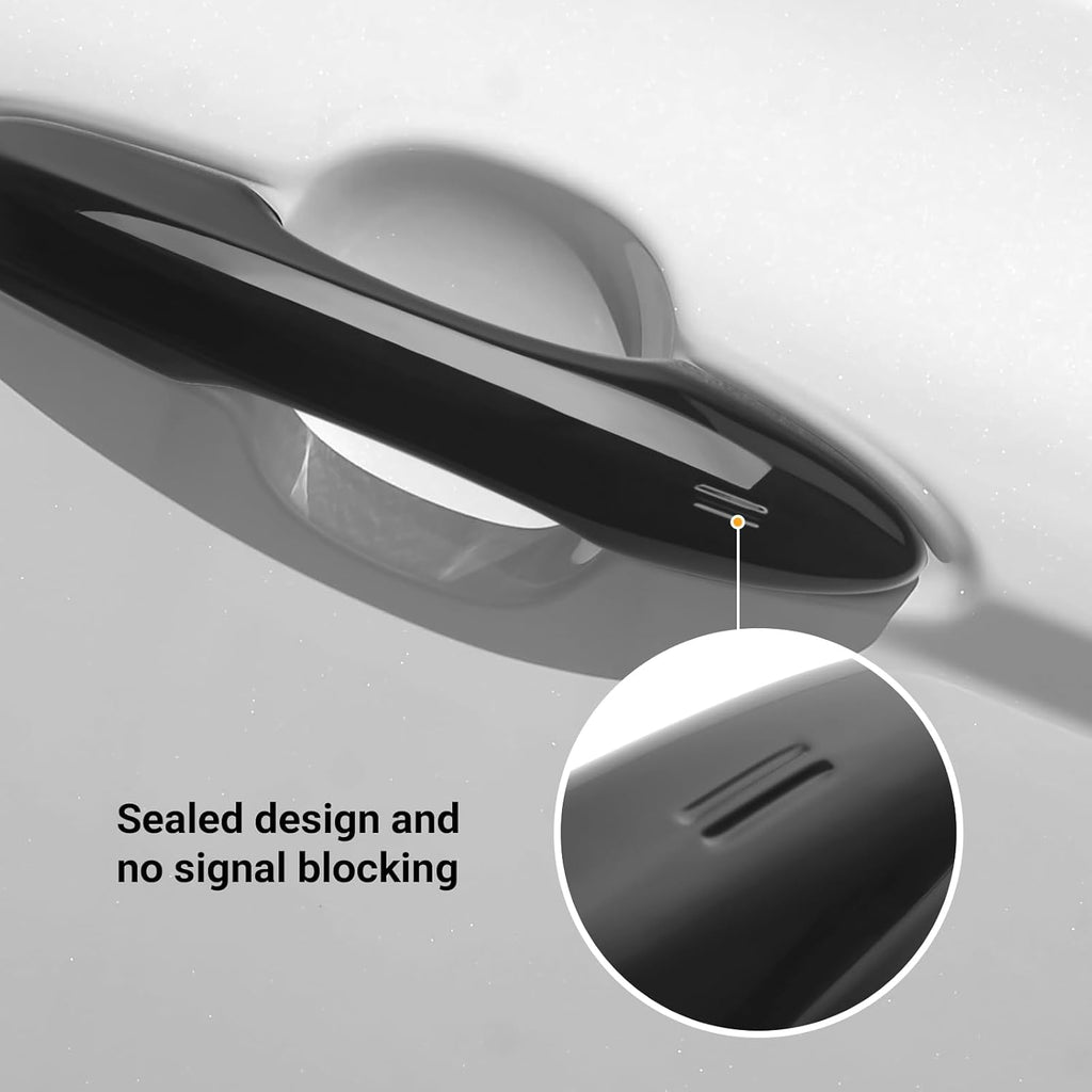 Car Door Handle Cover Protector Compatible with Toyota 2018-2026 Camry & 2019-2026 Corolla & 2022-2026 Corolla Cross & 2016-2022 Prius & 2020-2024 Venza Accessories Glossy Black ABS Material