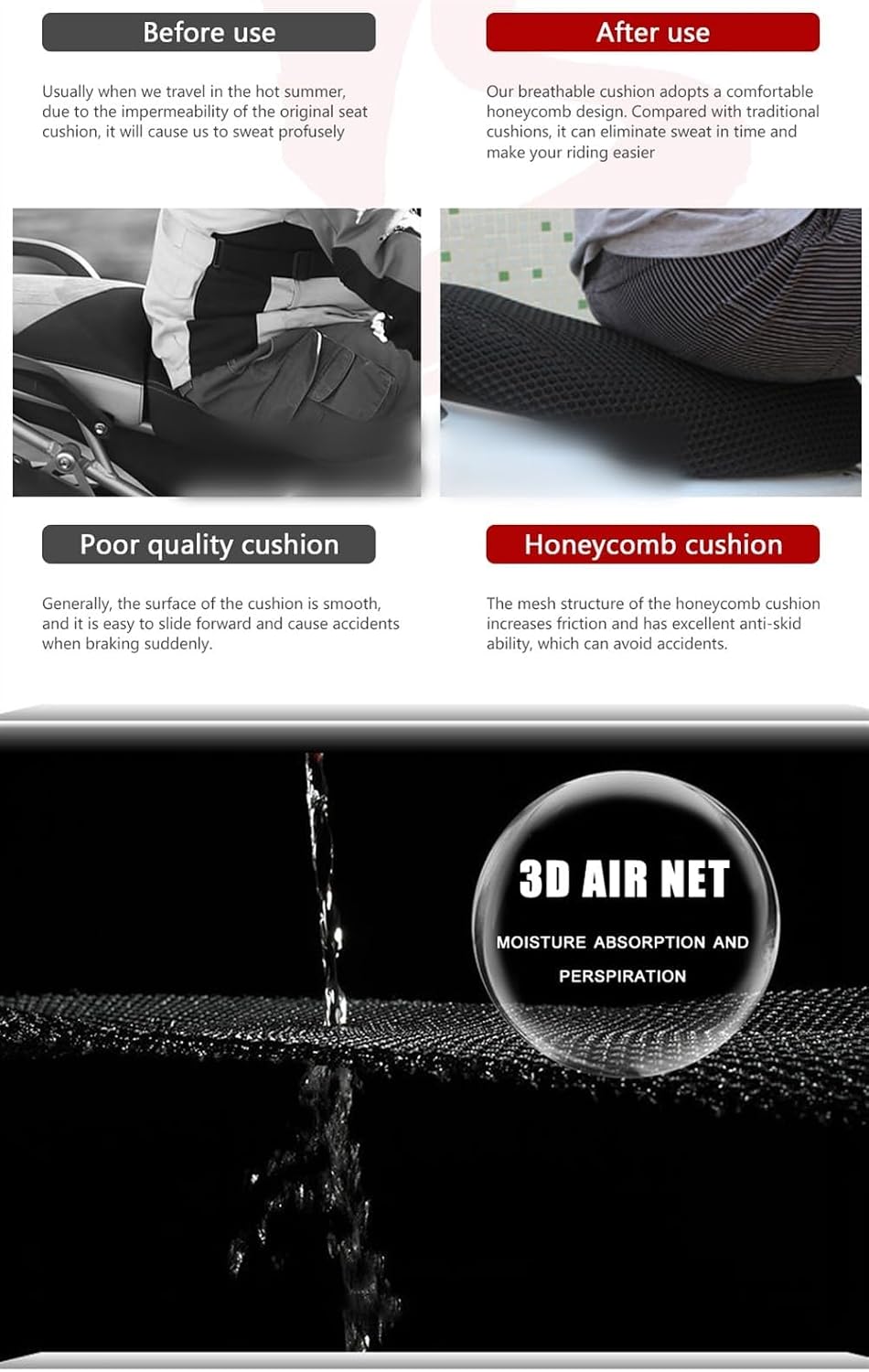Nylon Fabric Seat Cover for Triumph Tiger 900 GT PRO Rally TIGER900 Protective Cushion Seat Cover Motorcycle Accessories