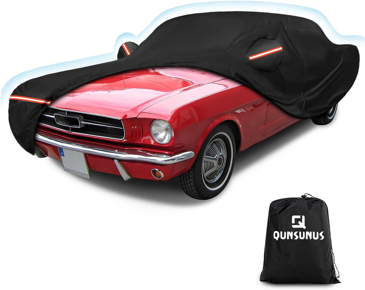 QUNSUNUS 6 Layer Car Cover for Ford Mustang 1964-1968 Waterproof All Weather