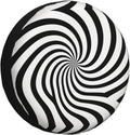Black and White Dizzy Lines Print Universal Spare Tire Cover for RV, Jeep | Wheel Protector Fits Rv, Trailer, Jeep, Shield Tires From Sun, Dirt And Rain For Outdoor Storage